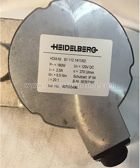 Heidelberg Geared Motor IMS 150 Watt, 61.112.1411, Heidelberg Offset Spare Parts